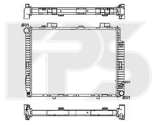 FPS FP 46 A237 Kühler motorkühlung FP46A237: Kaufen Sie zu einem guten Preis in Polen bei 2407.PL!