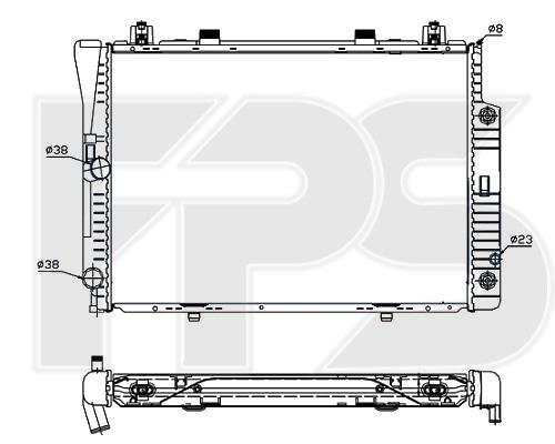 FPS FP 46 A224 Radiator, engine cooling FP46A224: Buy near me in Poland at 2407.PL - Good price!