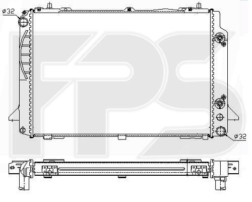 FPS FP 12 A852-X Радиатор охлаждения двигателя FP12A852X: Отличная цена - Купить в Польше на 2407.PL!