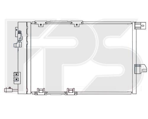 FPS FP 52 K121 Радиатор кондиционера (Конденсатор) FP52K121: Отличная цена - Купить в Польше на 2407.PL!