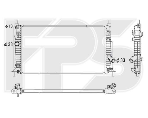 FPS FP 44 A306-X Radiator, engine cooling FP44A306X: Buy near me in Poland at 2407.PL - Good price!