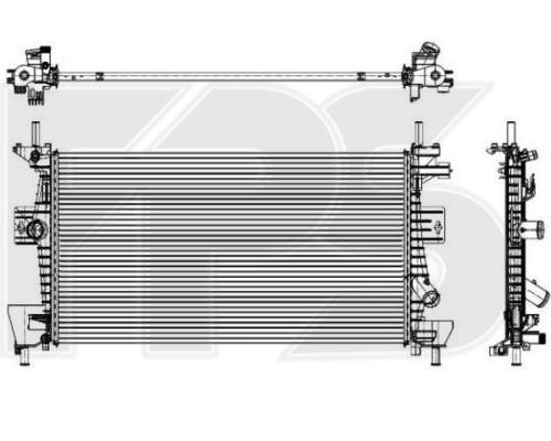 FPS FP 28 A853-X Radiator, engine cooling FP28A853X: Buy near me in Poland at 2407.PL - Good price!