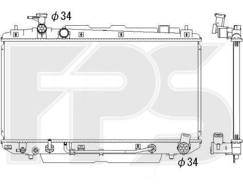 FPS FP 70 A1302-X Радіатор охолодження двигуна FP70A1302X: Приваблива ціна - Купити у Польщі на 2407.PL!