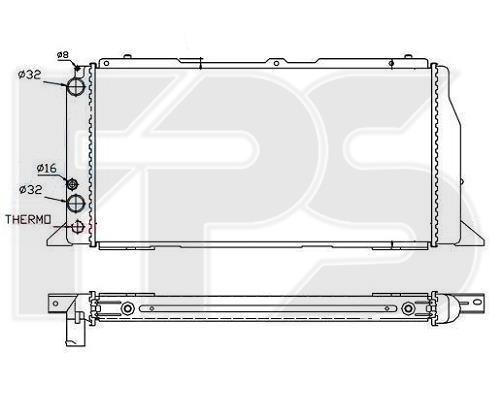 FPS FP 12 A418 Radiator, engine cooling FP12A418: Buy near me in Poland at 2407.PL - Good price!