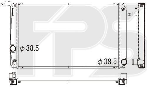 FPS FP 70 A1320-X Радіатор охолодження двигуна FP70A1320X: Приваблива ціна - Купити у Польщі на 2407.PL!