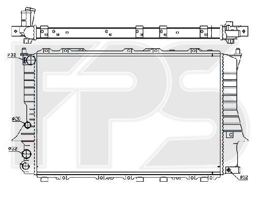 FPS FP 12 A412 Радіатор охолодження двигуна FP12A412: Приваблива ціна - Купити у Польщі на 2407.PL!
