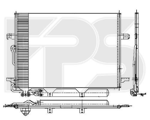 FPS FP 46 K109-X Радиатор кондиционера (Конденсатор) FP46K109X: Отличная цена - Купить в Польше на 2407.PL!