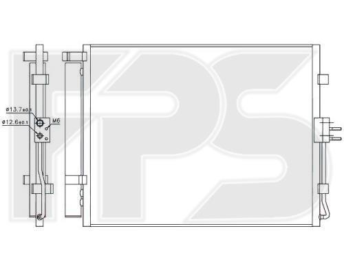 FPS FP 40 K44-X Радиатор кондиционера (Конденсатор) FP40K44X: Отличная цена - Купить в Польше на 2407.PL!