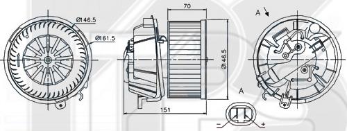FPS FP 20 W0221 Fan assy - heater motor FP20W0221: Buy near me in Poland at 2407.PL - Good price!