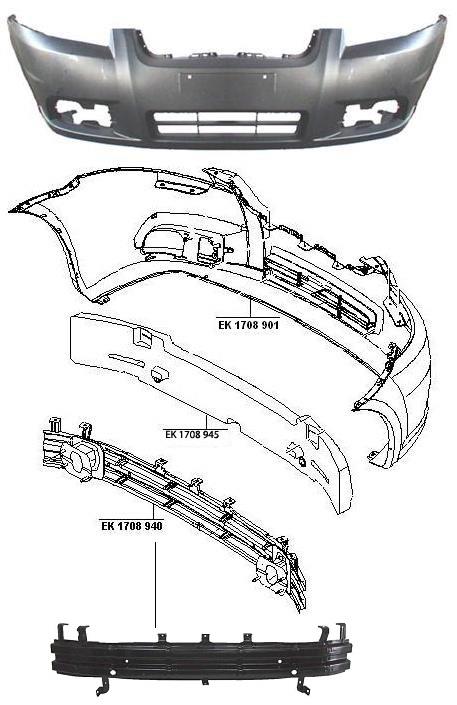 FPS FP 1708 940 Front bumper reinforcement FP1708940: Buy near me in Poland at 2407.PL - Good price!