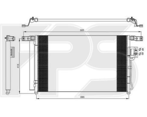 FPS FP 32 K945 Радиатор кондиционера (Конденсатор) FP32K945: Купить в Польше - Отличная цена на 2407.PL!