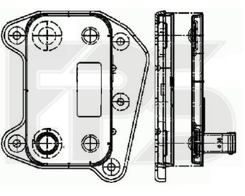 FPS FP 46 B38-X Oil cooler FP46B38X: Buy near me in Poland at 2407.PL - Good price!