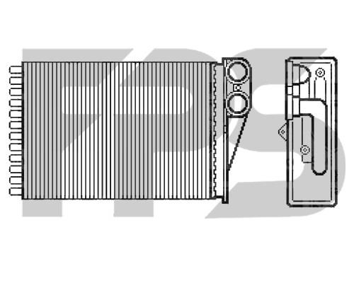 FPS FP 54 N153 Heat exchanger, interior heating FP54N153: Buy near me in Poland at 2407.PL - Good price!