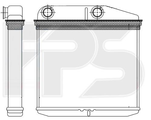 FPS FP 26 N191-X Heat exchanger, interior heating FP26N191X: Buy near me in Poland at 2407.PL - Good price!