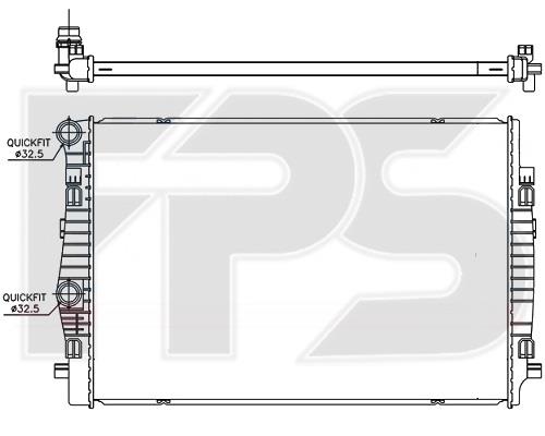 FPS FP 64 A11-X Chłodnica, układ chłodzenia silnika FP64A11X: Atrakcyjna cena w Polsce na 2407.PL - Zamów teraz!
