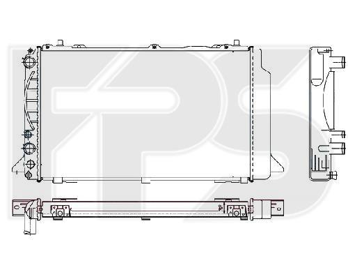 FPS FP 12 A411-X Радиатор охлаждения двигателя FP12A411X: Отличная цена - Купить в Польше на 2407.PL!