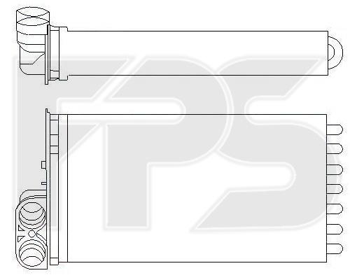 FPS FP 20 N154 Heat exchanger, interior heating FP20N154: Buy near me in Poland at 2407.PL - Good price!