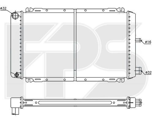 FPS FP 28 A150 Radiator, engine cooling FP28A150: Buy near me in Poland at 2407.PL - Good price!