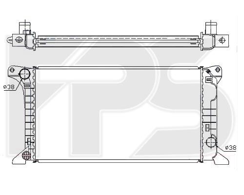 FPS FP 28 A733-P Радиатор охлаждения двигателя FP28A733P: Отличная цена - Купить в Польше на 2407.PL!