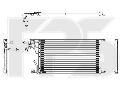 FPS FP 28 K80-X Радиатор кондиционера (Конденсатор) FP28K80X: Отличная цена - Купить в Польше на 2407.PL!