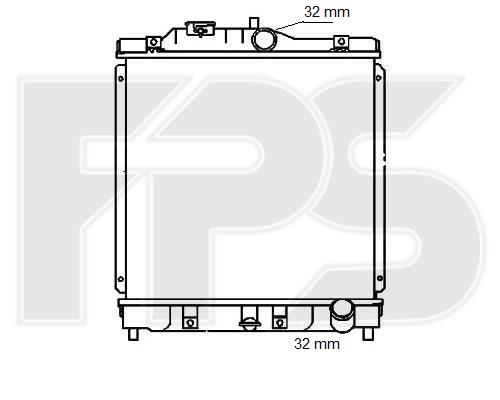 FPS FP 30 A578-P Радиатор охлаждения двигателя FP30A578P: Отличная цена - Купить в Польше на 2407.PL!