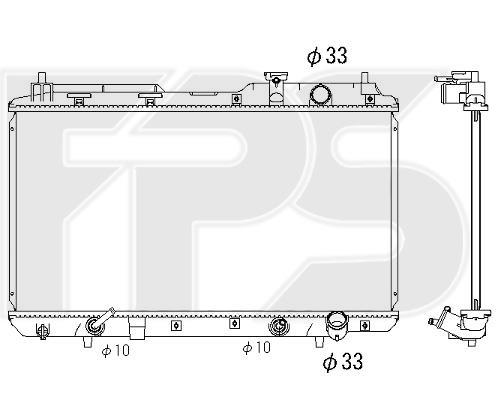FPS FP 30 A584 Радиатор охлаждения двигателя FP30A584: Отличная цена - Купить в Польше на 2407.PL!