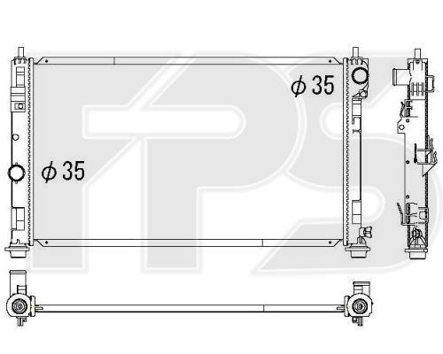 FPS FP 24 A90 Radiator, engine cooling FP24A90: Buy near me in Poland at 2407.PL - Good price!