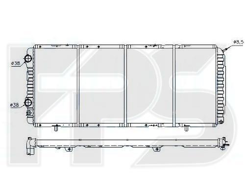 FPS FP 20 A724-X Radiator, engine cooling FP20A724X: Buy near me in Poland at 2407.PL - Good price!