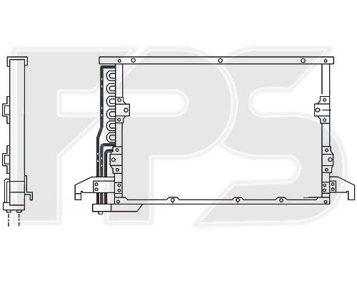 FPS FP 14 K10 Радіатор кондиціонера (Конденсатор) FP14K10: Купити у Польщі - Добра ціна на 2407.PL!