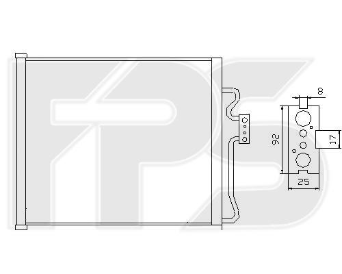 FPS FP 14 K17-X Радиатор кондиционера (Конденсатор) FP14K17X: Отличная цена - Купить в Польше на 2407.PL!