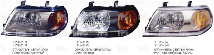 FPS FP 3737 R6-E Headlight right FP3737R6E: Buy near me in Poland at 2407.PL - Good price!