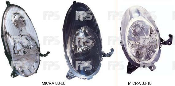 FPS FP 5008 R8-E Headlight right FP5008R8E: Buy near me in Poland at 2407.PL - Good price!