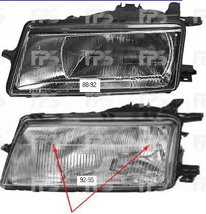 FPS FP 5076 R14-E Headlight right FP5076R14E: Buy near me in Poland at 2407.PL - Good price!