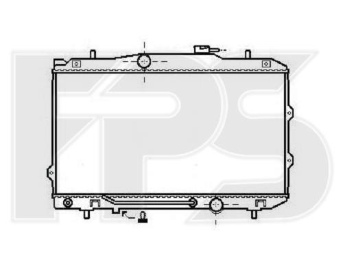 FPS FP 40 A34-X Radiator, engine cooling FP40A34X: Buy near me in Poland at 2407.PL - Good price!