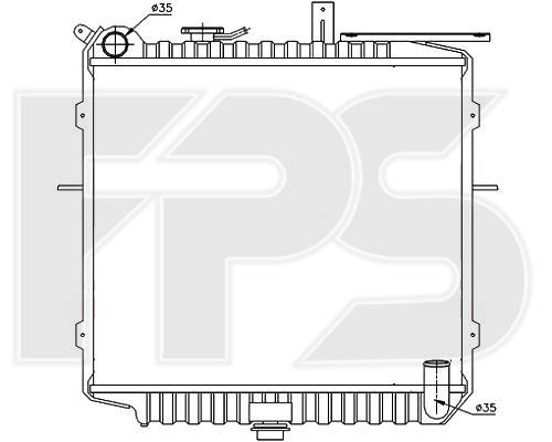 FPS FP 40 A1095 Radiator, engine cooling FP40A1095: Buy near me in Poland at 2407.PL - Good price!