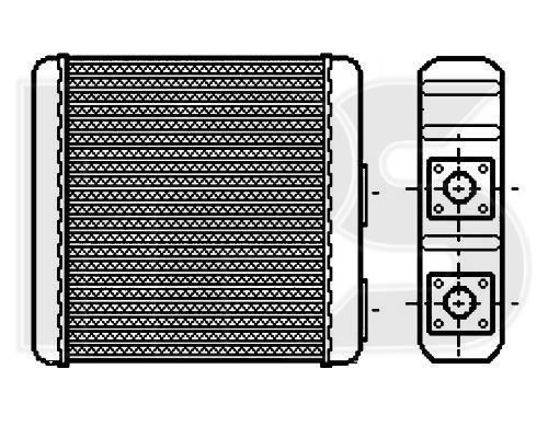 FPS FP 50 N181 Радиатор отопителя салона FP50N181: Отличная цена - Купить в Польше на 2407.PL!