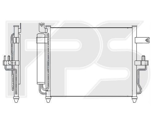 FPS FP 32 K300 Радиатор кондиционера (Конденсатор) FP32K300: Отличная цена - Купить в Польше на 2407.PL!