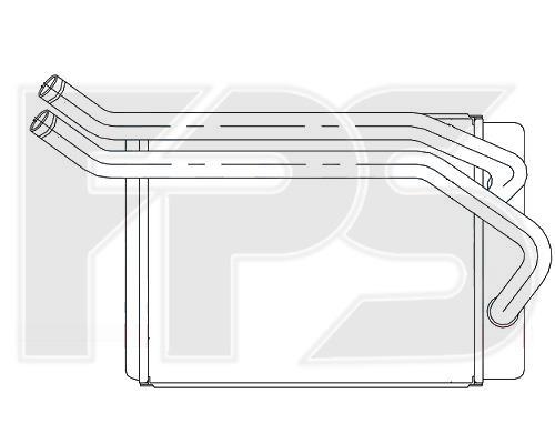 FPS FP 32 N66 Heat exchanger, interior heating FP32N66: Buy near me in Poland at 2407.PL - Good price!