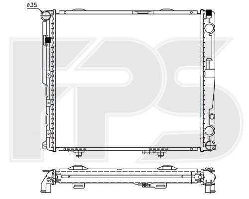 FPS FP 46 A1192 Kühler motorkühlung FP46A1192: Kaufen Sie zu einem guten Preis in Polen bei 2407.PL!