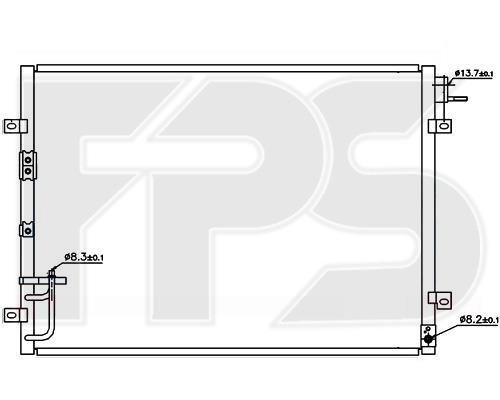 FPS FP 40 K321 Радиатор кондиционера (Конденсатор) FP40K321: Отличная цена - Купить в Польше на 2407.PL!