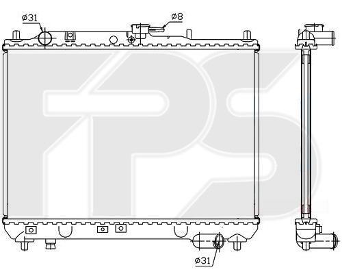 FPS FP 44 A623 Radiator, engine cooling FP44A623: Buy near me in Poland at 2407.PL - Good price!