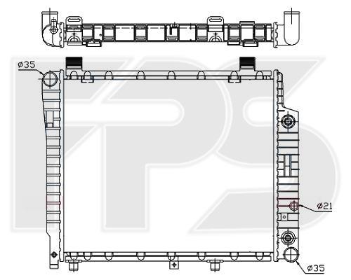 FPS FP 46 A1012-X Radiator, engine cooling FP46A1012X: Buy near me in Poland at 2407.PL - Good price!