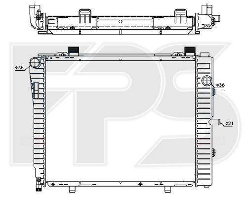 FPS FP 46 A982 Kühler motorkühlung FP46A982: Kaufen Sie zu einem guten Preis in Polen bei 2407.PL!