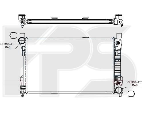 FPS FP 46 A228 Radiator, engine cooling FP46A228: Buy near me in Poland at 2407.PL - Good price!