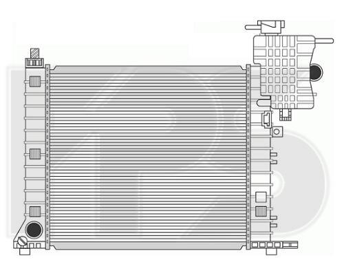 FPS FP 46 A1011-X Радиатор охлаждения двигателя FP46A1011X: Отличная цена - Купить в Польше на 2407.PL!