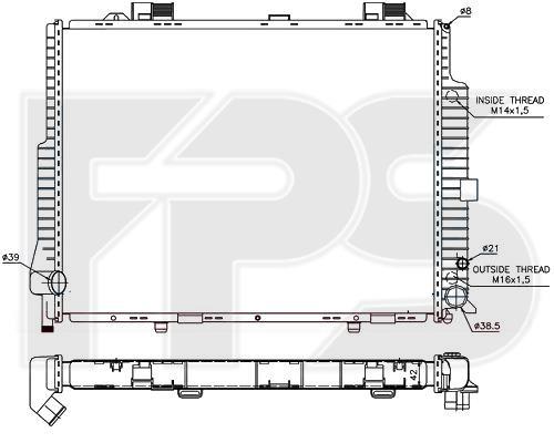 FPS FP 46 A996 Kühler motorkühlung FP46A996: Kaufen Sie zu einem guten Preis in Polen bei 2407.PL!