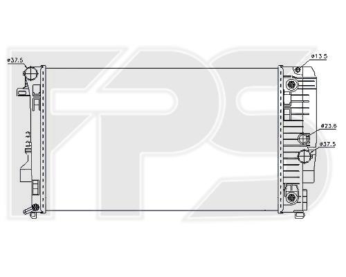 FPS FP 46 A77-X Radiator, engine cooling FP46A77X: Buy near me in Poland at 2407.PL - Good price!