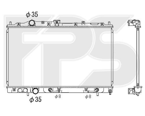 FPS FP 48 A563 Радіатор охолодження двигуна FP48A563: Приваблива ціна - Купити у Польщі на 2407.PL!