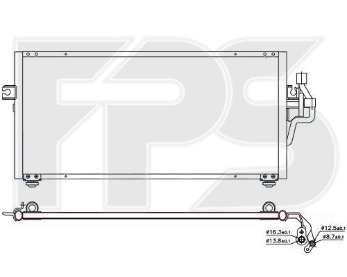 FPS FP 48 K240 Радіатор кондиціонера (Конденсатор) FP48K240: Приваблива ціна - Купити у Польщі на 2407.PL!