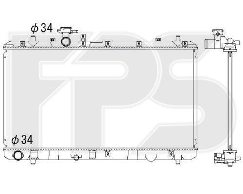 FPS FP 68 A96 Radiator, engine cooling FP68A96: Buy near me in Poland at 2407.PL - Good price!